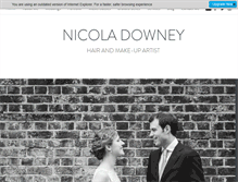 Tablet Screenshot of nicoladowney.com